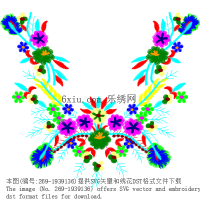 svg矢量绣花图下载