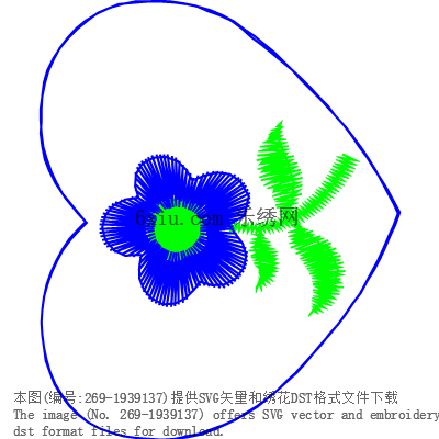 svg矢量绣花图下载
