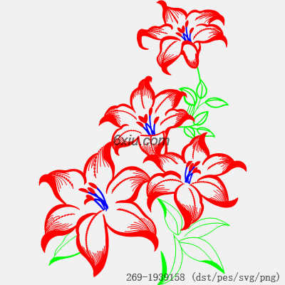 svg矢量绣花图下载