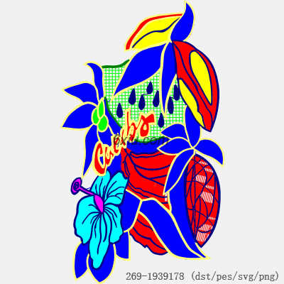 svg矢量绣花图下载