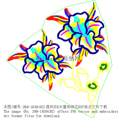svg矢量绣花图下载