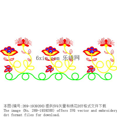 svg矢量绣花图下载