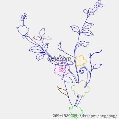 svg矢量绣花图下载