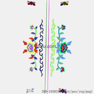 svg矢量绣花图下载