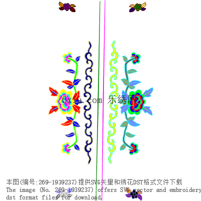 svg矢量绣花图下载
