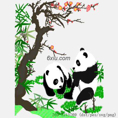 svg矢量绣花图下载