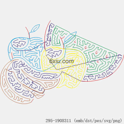 svg矢量绣花图下载