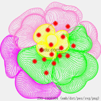 svg矢量绣花图下载