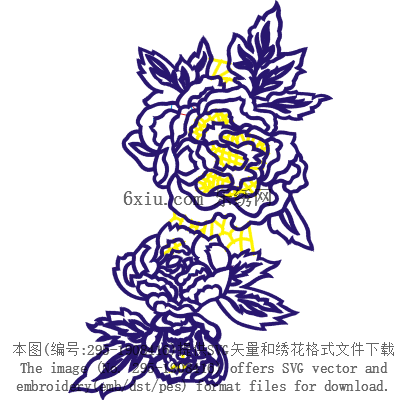 svg矢量绣花图下载