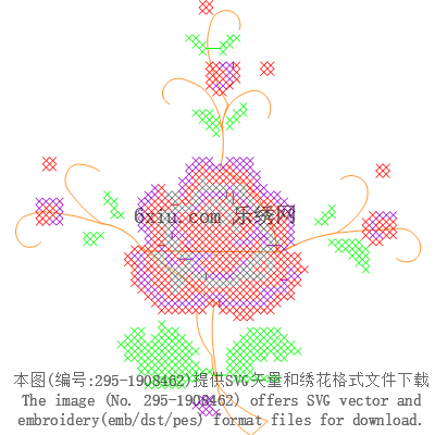 svg矢量绣花图下载