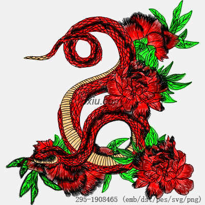 svg矢量绣花图下载
