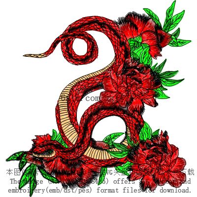 svg矢量绣花图下载
