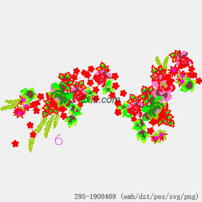svg矢量绣花图下载
