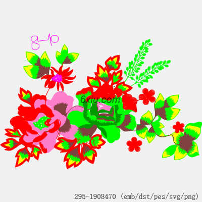 svg矢量绣花图下载