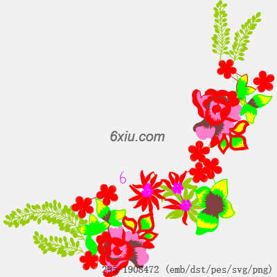 svg矢量绣花图下载