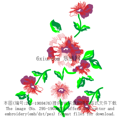 svg矢量绣花图下载