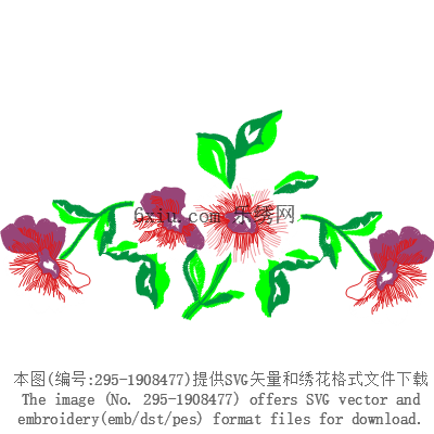 svg矢量绣花图下载
