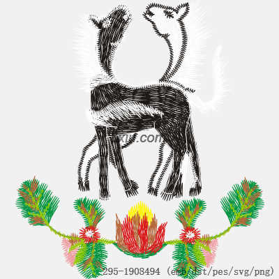 svg矢量绣花图下载