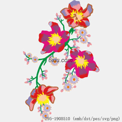 svg矢量绣花图下载