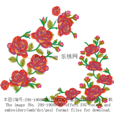 svg矢量绣花图下载