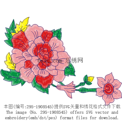 svg矢量绣花图下载