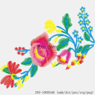 svg矢量绣花图下载