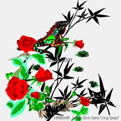 svg矢量绣花图下载