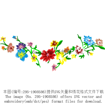 svg矢量绣花图下载