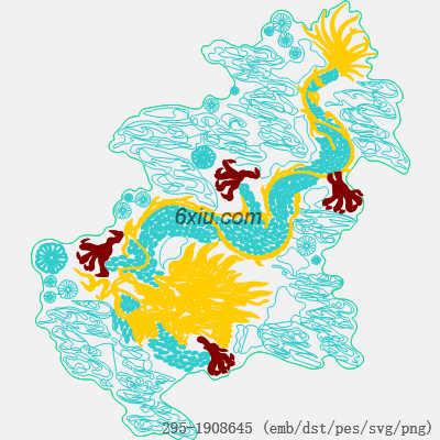 svg矢量绣花图下载