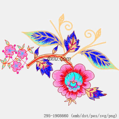 svg矢量绣花图下载