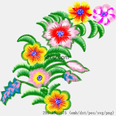 svg矢量绣花图下载