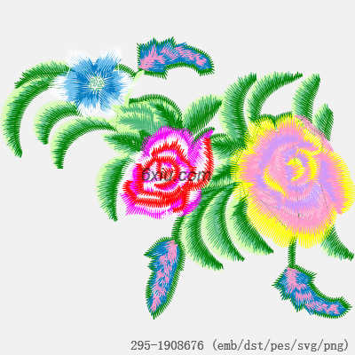 svg矢量绣花图下载