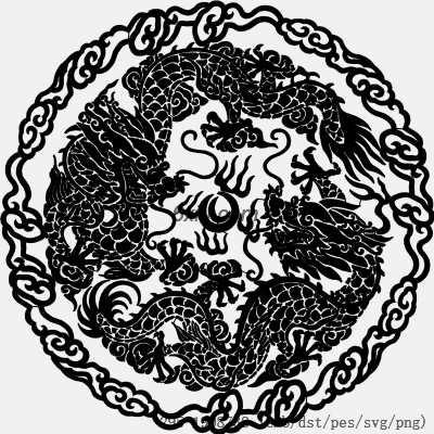 svg矢量绣花图下载