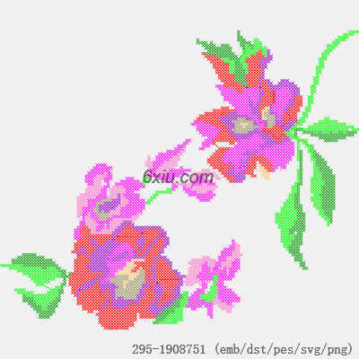 svg矢量绣花图下载