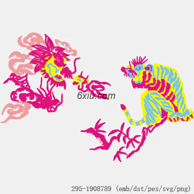 svg矢量绣花图下载