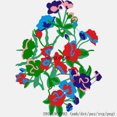 svg矢量绣花图下载
