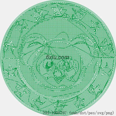 svg矢量绣花图下载