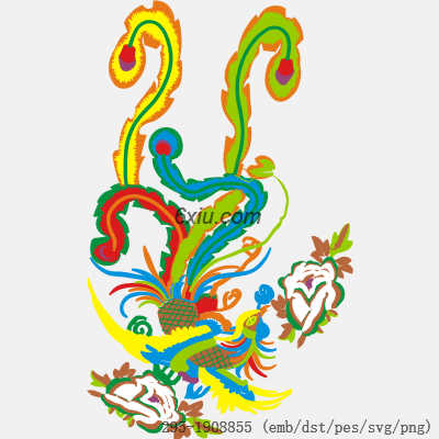 svg矢量绣花图下载