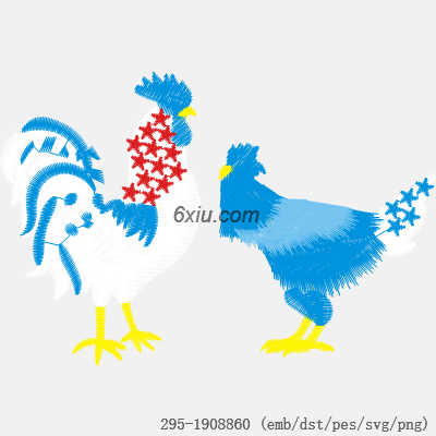 svg矢量绣花图下载