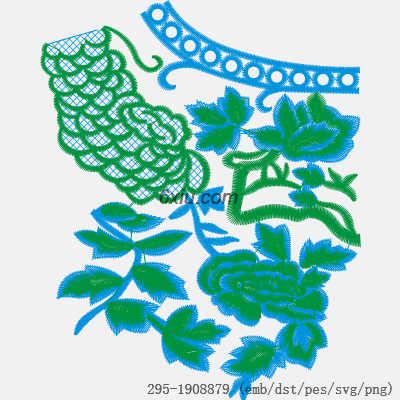 svg矢量绣花图下载