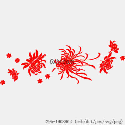 svg矢量绣花图下载
