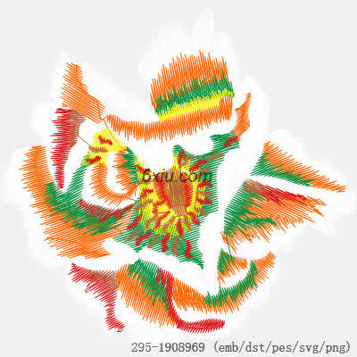 svg矢量绣花图下载