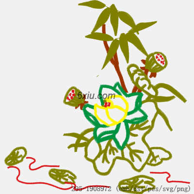 svg矢量绣花图下载