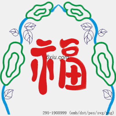 svg矢量绣花图下载