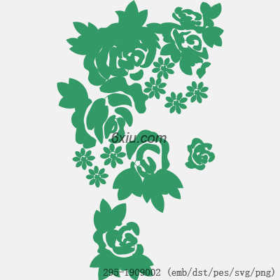 svg矢量绣花图下载