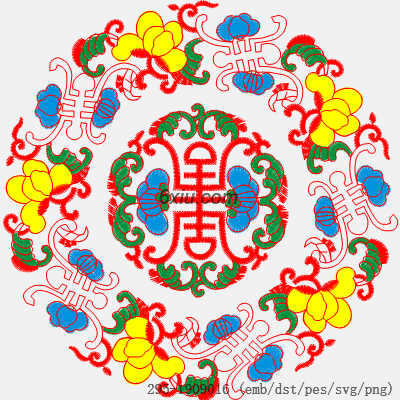 svg矢量绣花图下载