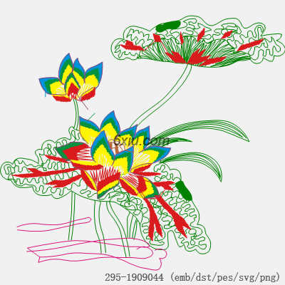 svg矢量绣花图下载