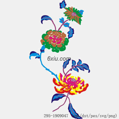 svg矢量绣花图下载