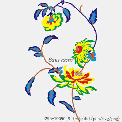 svg矢量绣花图下载