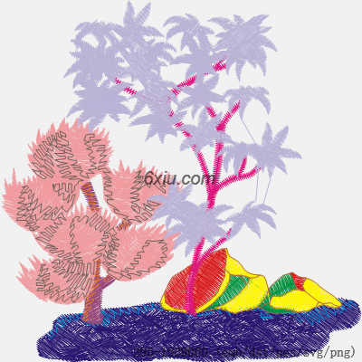 svg矢量绣花图下载